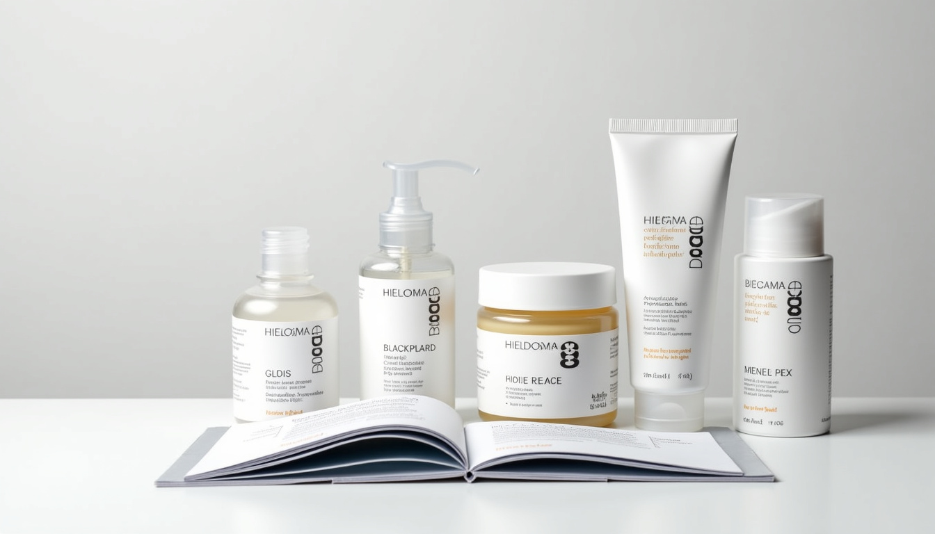 Catalogue des produits Hilma Biocare présentant différentes fioles de stéroïdes, peptides et produits oraux