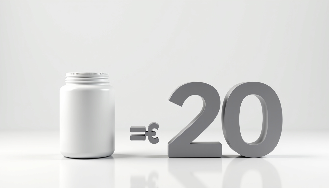 Illustration montrant une comparaison visuelle entre un objet de 20 livres et son équivalent en kilogrammes