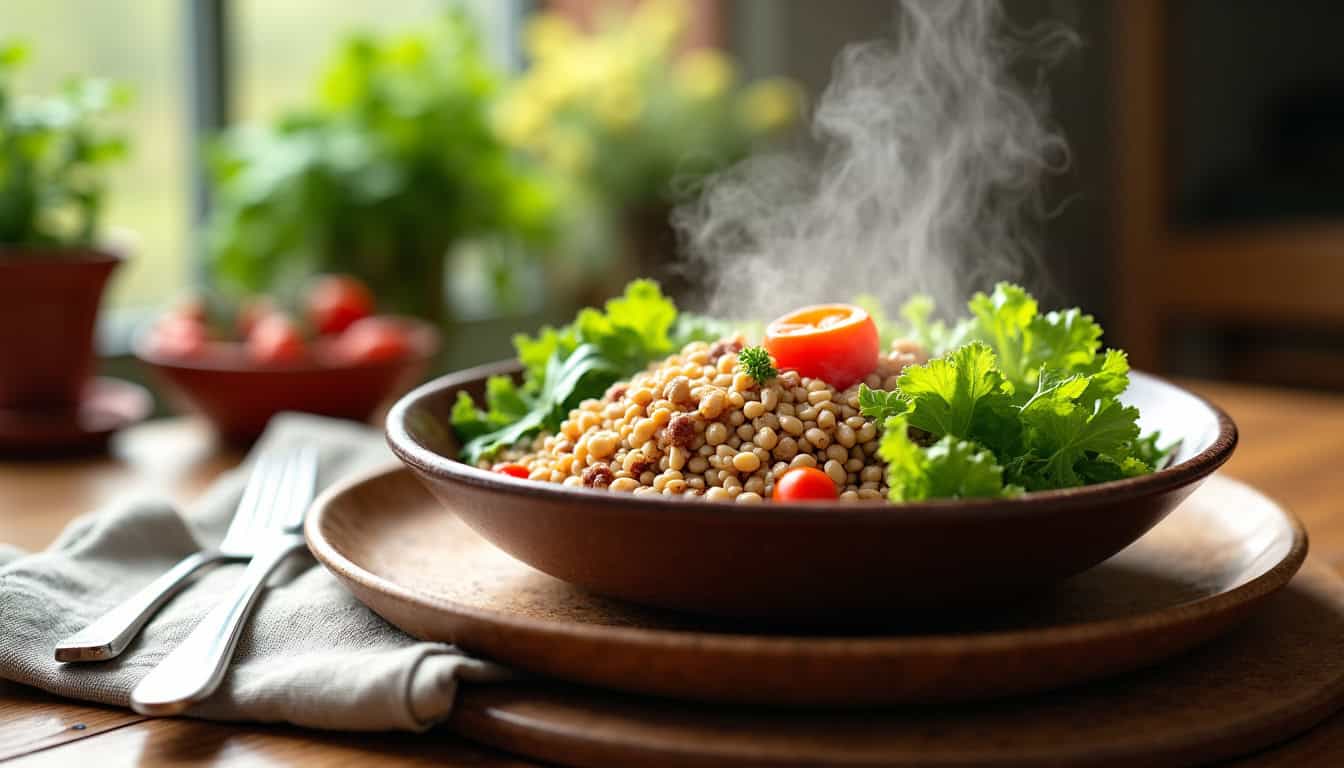 Assiette composée d