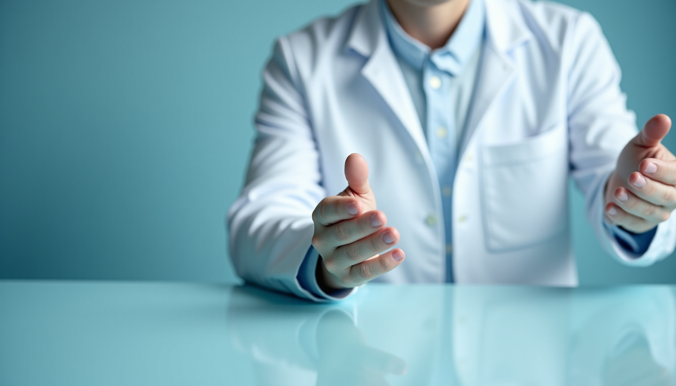 Illustration clinique montrant un patient en cours d