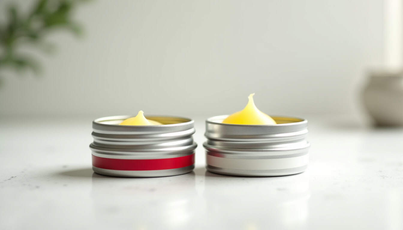 Pots de cire chaude pour épilation, produits de beauté et soins de la peau.