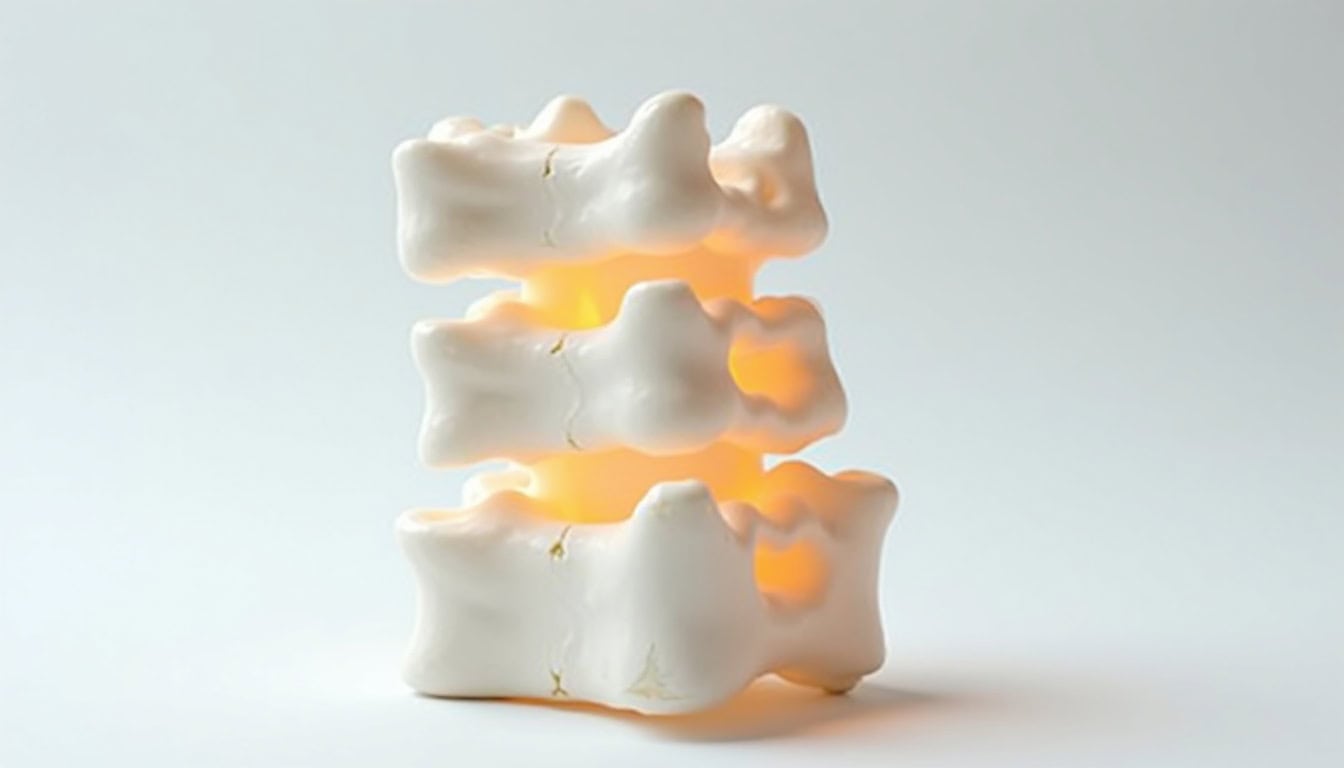 Cervicales en plastique pour formation médicale et étude de la colonne vertébrale.