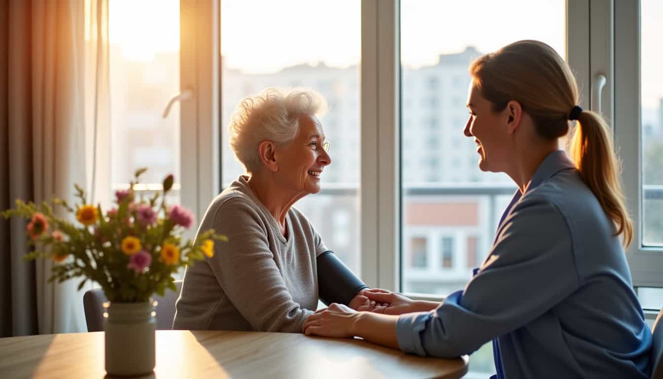 Assistance auto pour épaviste Nord, échange avec une cliente âgée.