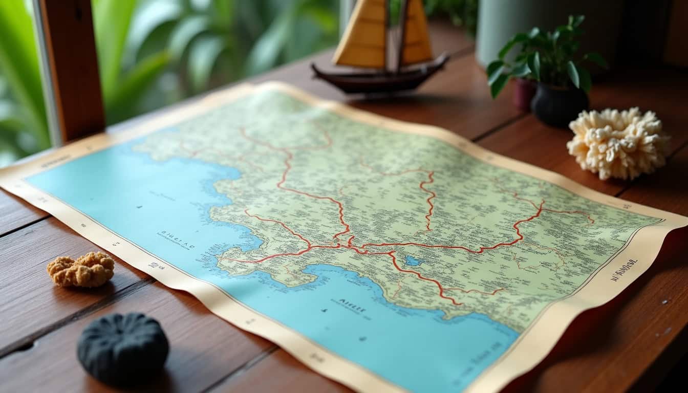 Carte routière de la région Nord de la France pour épaviste.