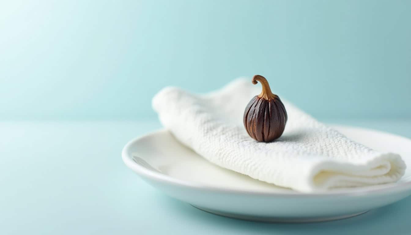 Pomme de terre sur une serviette blanche, mise en valeur pour la récupération et le recyclage.