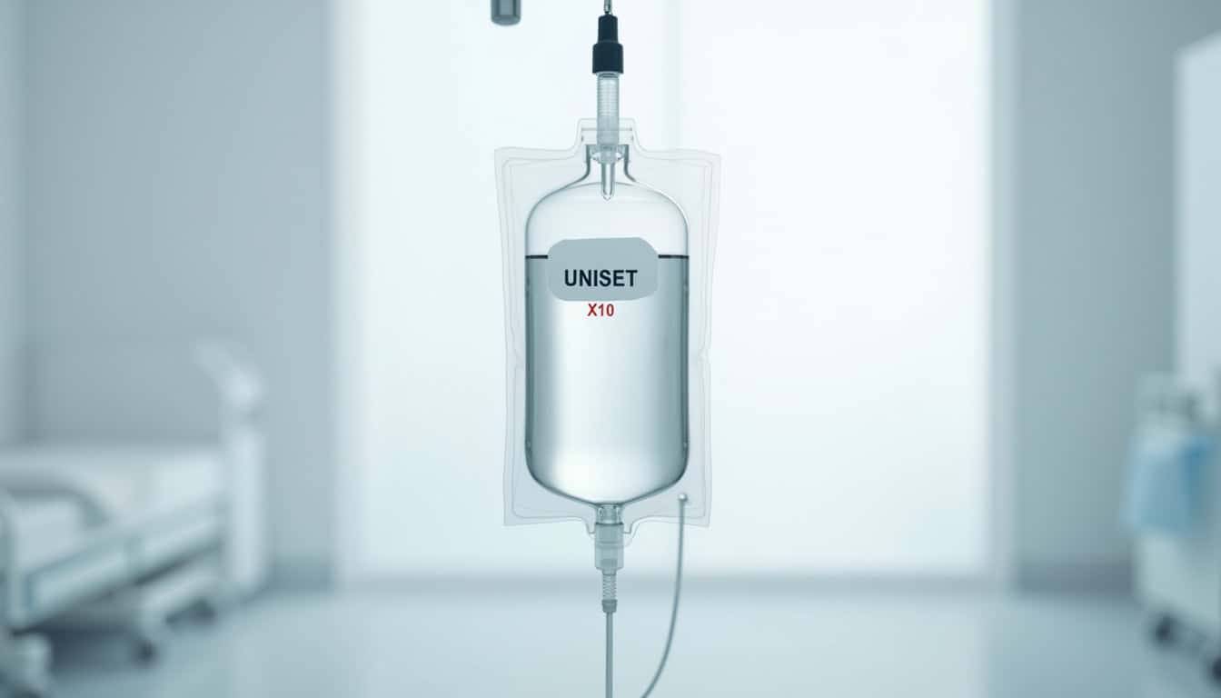 Infusion médicale dans un hôpital moderne.